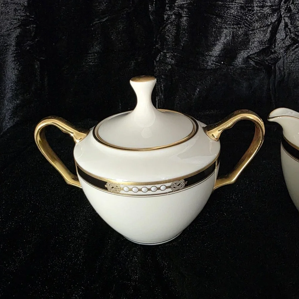 Lenox China Presidential‎ Collection Hancock Creamer & Sugar Bowl w/ Lid NWOT